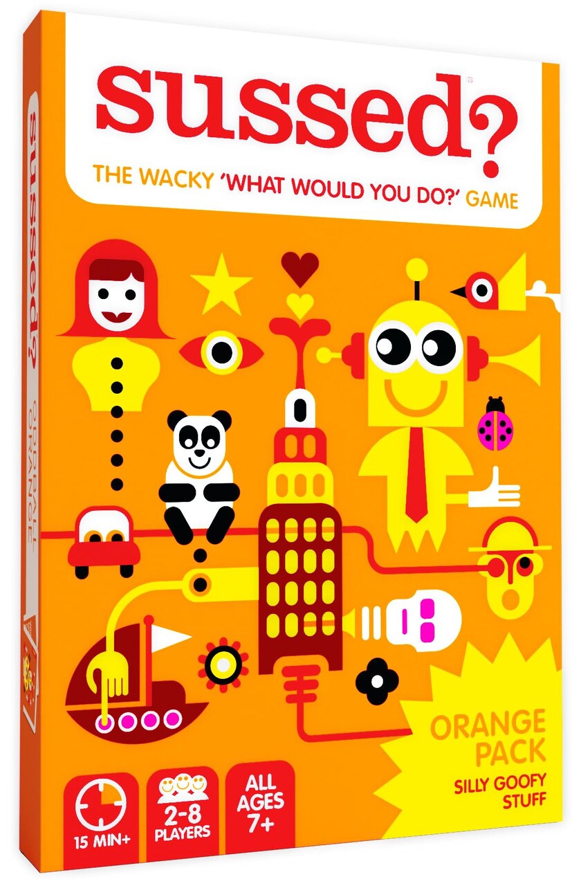 The Wacky ‘What Would You Do’ Social Card Game - Simple Fun for Kids, Teens and Adults - Easy Family Travel Game for Road Trips - Ages 7 and Up - Orange Deck